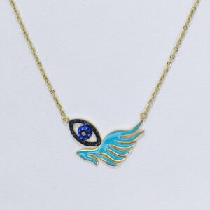 Stainless Steel Necklaces Geometric Devil'S Eye Arabic Islam Muslim Good Quality No Change Color For Women Girls AS241211003