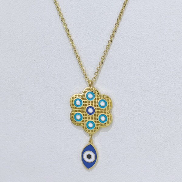 Stainless Steel Necklaces  Geometric Devil'S Eye Arabic Islam Muslim  Good Quality No Change Color For Women Girls AS241211004