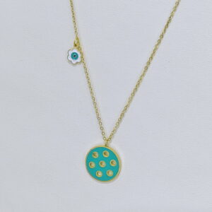 Stainless Steel Necklaces Cut-Out Polka Dot Flower Arabic Islam Muslim Good Quality No Change Color For Women Girls AS241211011