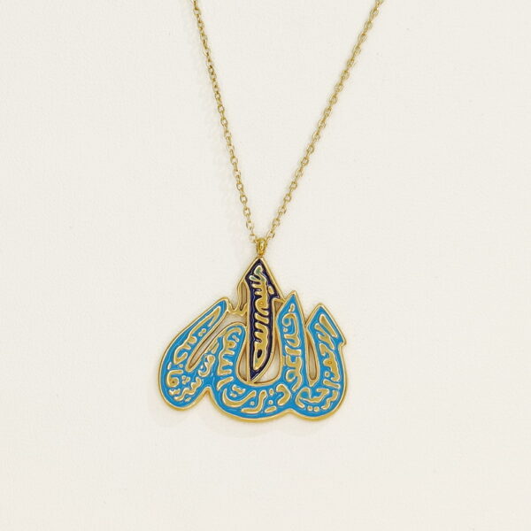 Stainless Steel Necklaces Geometric W Shape Arabic Islam Muslim  Good Quality No Change Color For Women Girls AS241102006