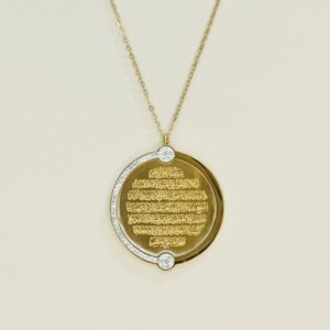 Stainless Steel Necklaces Round With Character Arabic Islam Muslim  Good Quality No Change Color For Women Girls AS241102029
