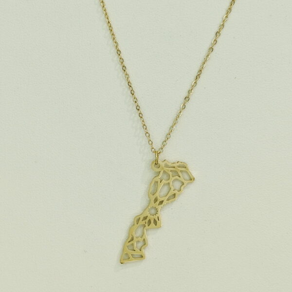 Stainless Steel Necklaces  Geometric Openwork Arabic Islam Muslim  Good Quality No Change Color For Women Girls AS241106004