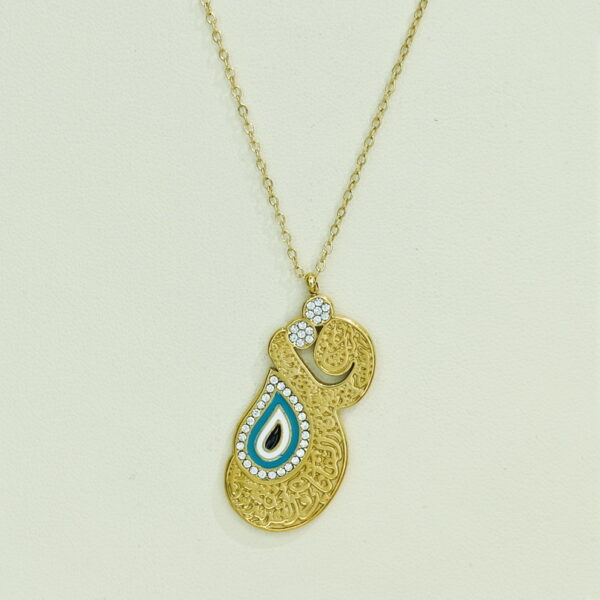 Stainless Steel Necklaces  Musical Note Devil'S Eye Arabic Islam Muslim  Good Quality No Change Color For Women Girls AS241106013