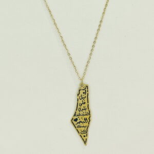 Stainless Steel Necklaces  Map Arabic Islam Muslim  Good Quality No Change Color For Women Girls AS241106017