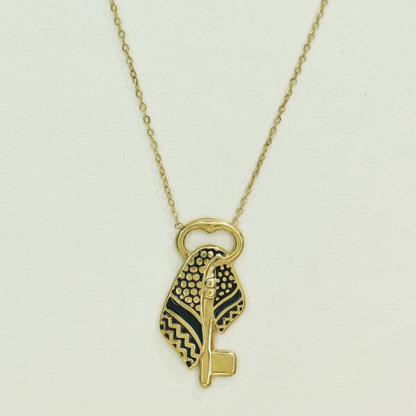 Stainless Steel Necklaces  Kufiya Palestinian  Arabic Islam Muslim  Good Quality No Change Color For Women Girls AS241106052