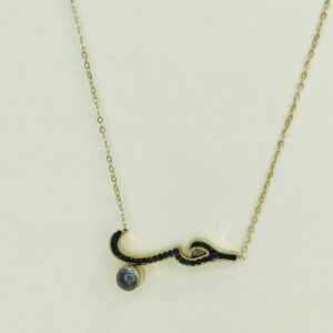 Stainless Steel Necklaces  Geometric Black Oil Drip Arabic Islam Muslim  Good Quality No Change Color For Women Girls AS241106080