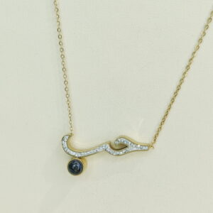 Stainless Steel Necklaces Geometric With Crystals/Zirconias Arabic Islam Muslim Good Quality No Change Color For Women Girls AS241106081