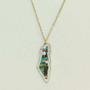 Stainless Steel Necklaces  Map Of Israel Arabic Islam Muslim  Good Quality No Change Color For Women Girls AS241106086