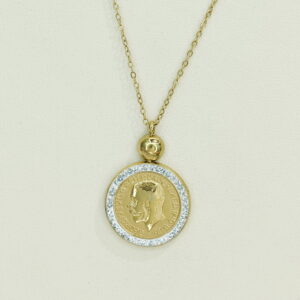 Stainless Steel Necklaces  Round With Avatar Arabic Islam Muslim  Good Quality No Change Color For Women Girls AS241106092