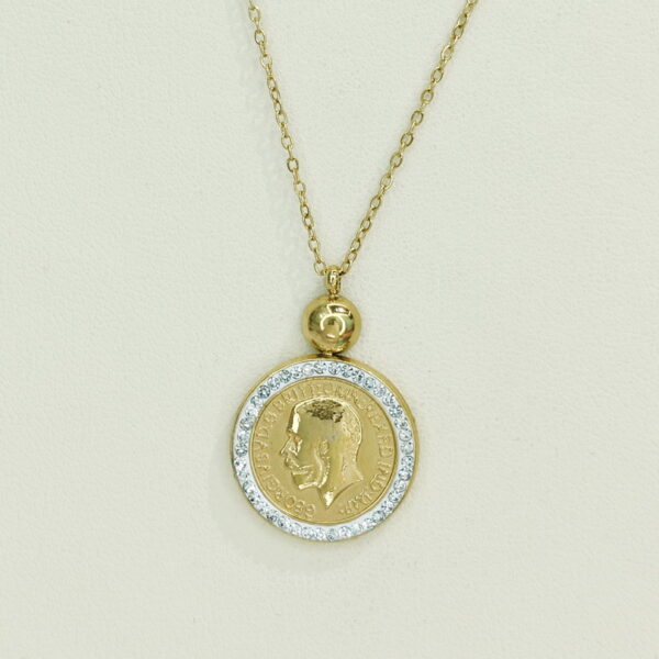 Stainless Steel Necklaces  Round With Avatar Arabic Islam Muslim  Good Quality No Change Color For Women Girls AS241106092