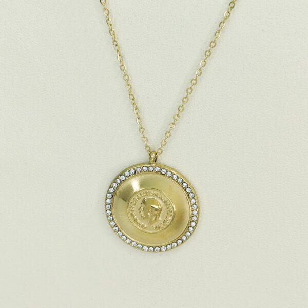 Stainless Steel Necklaces  Round With Avatar Arabic Islam Muslim  Good Quality No Change Color For Women Girls AS241106095