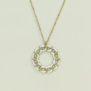 Stainless Steel Necklaces  Interlocking Rings Arabic Islam Muslim  Good Quality No Change Color For Women Girls AS241108004