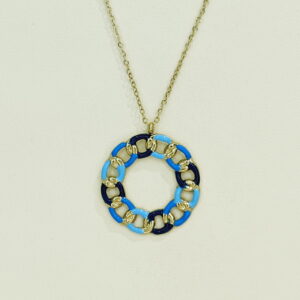 Stainless Steel Necklaces  Interlocking Rings Arabic Islam Muslim  Good Quality No Change Color For Women Girls AS241108005