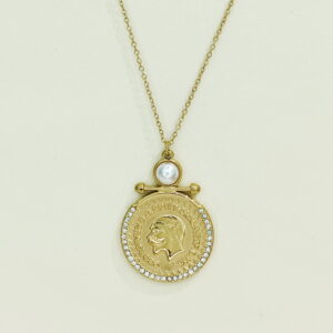 Stainless Steel Necklaces Round With Portraits Arabic Islam Muslim Good Quality No Change Color For Women Girls AS241108012