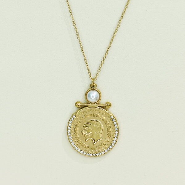 Stainless Steel Necklaces  Round With Portraits Arabic Islam Muslim  Good Quality No Change Color For Women Girls AS241108012