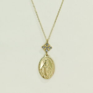 Stainless Steel Necklaces  Oval Shape Ave Maria  Arabic Islam Muslim  Good Quality No Change Color For Women Girls AS241108013