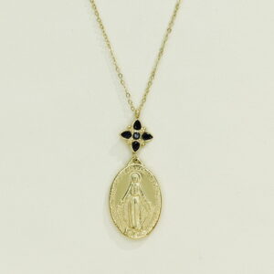 Stainless Steel Necklaces  Oval Shape Ave Maria  Arabic Islam Muslim  Good Quality No Change Color For Women Girls AS241108016