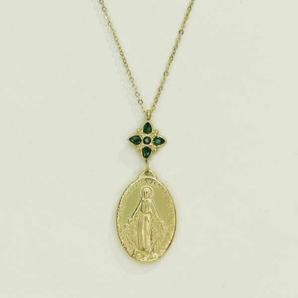 Stainless Steel Necklaces  Oval Shape Ave Maria  Arabic Islam Muslim  Good Quality No Change Color For Women Girls AS241108017