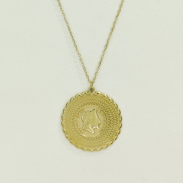 Stainless Steel Necklaces  Round With Portraits Arabic Islam Muslim  Good Quality No Change Color For Women Girls AS241108020