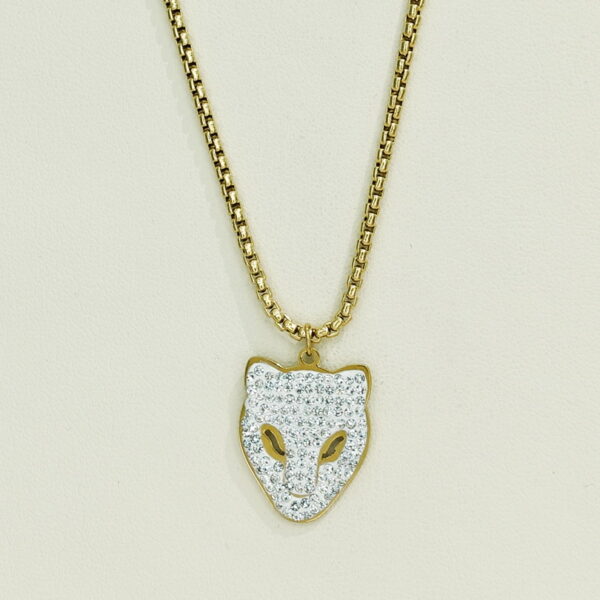 Stainless Steel Necklaces  Animal Leopard'S Head Arabic Islam Muslim  Good Quality No Change Color For Women Girls AS241108031