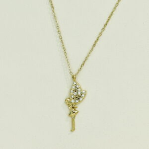 Stainless Steel Necklaces Fairies Anglefly Arabic Islam Muslim Good Quality No Change Color For Women Girls AS241108033