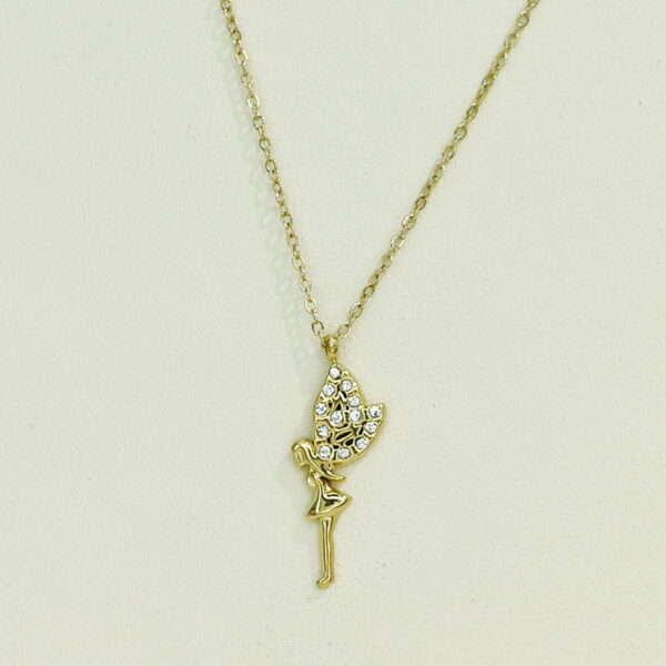 Stainless Steel Necklaces  Fairies Anglefly Arabic Islam Muslim  Good Quality No Change Color For Women Girls AS241108033