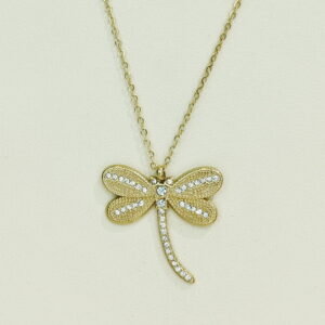 Stainless Steel Necklaces  Butterfly With Clear Crystals/Zirconias Arabic Islam Muslim  Good Quality No Change Color For Women Girls AS241108037