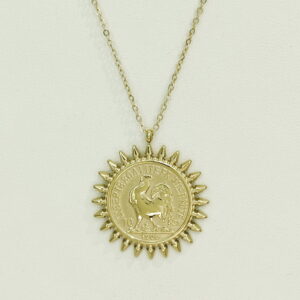 Stainless Steel Necklaces   Roosters Medals Arabic Islam Muslim  Good Quality No Change Color For Women Girls AS241108042