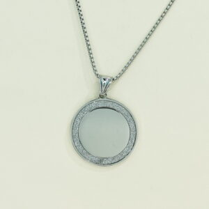 Stainless Steel Necklaces  Blank Diamond Backing Arabic Islam Muslim  Good Quality No Change Color For Women Girls AS241108048