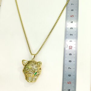 Stainless Steel Necklaces  Skeletonized Leopard'S Head Arabic Islam Muslim  Good Quality No Change Color For Women Girls AS241216007