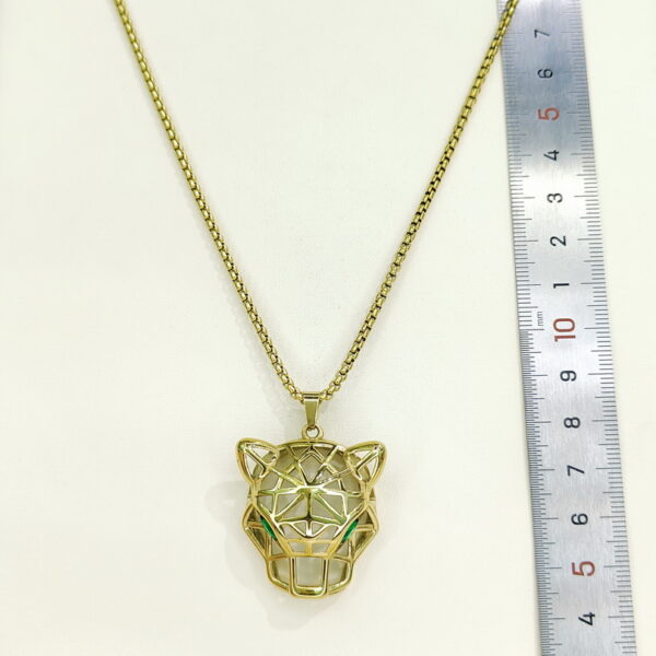 Stainless Steel Necklaces  Skeletonized Leopard'S Head Arabic Islam Muslim  Good Quality No Change Color For Women Girls AS241216007 - Image 2