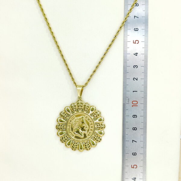 Stainless Steel Necklaces  Retro Avatar Arabic Islam Muslim  Good Quality No Change Color For Women Girls AS241216011 - Image 2