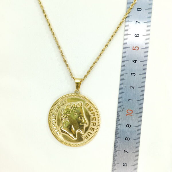 Stainless Steel Necklaces  Round Avatar Arabic Islam Muslim  Good Quality No Change Color For Women Girls AS241216015 - Image 2