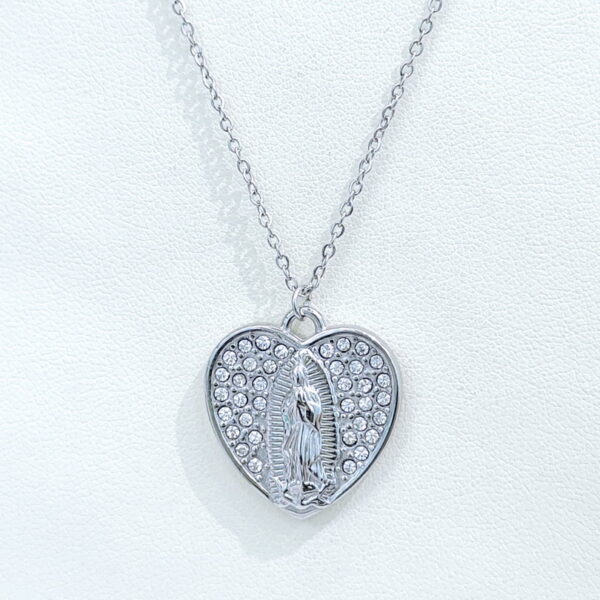 Stainless Steel Necklaces  Love Heart Buddha  Arabic Islam Muslim  Good Quality No Change Color For Women Girls AS241216023 - Image 2