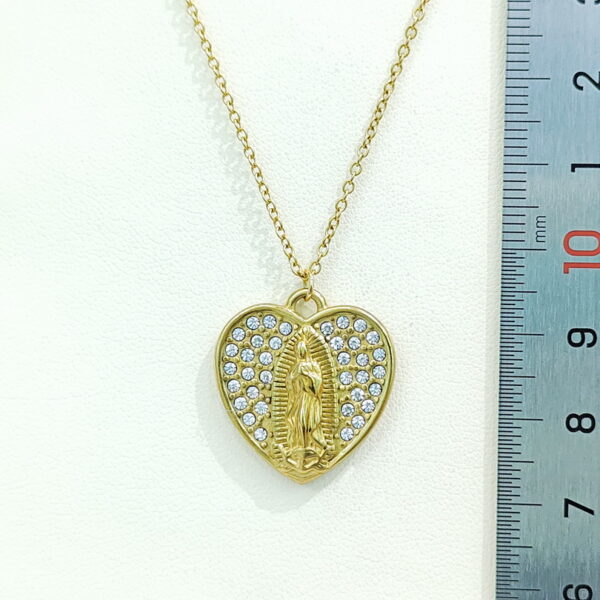 Stainless Steel Necklaces  Love Heart Buddha  Arabic Islam Muslim  Good Quality No Change Color For Women Girls AS241216023 - Image 3