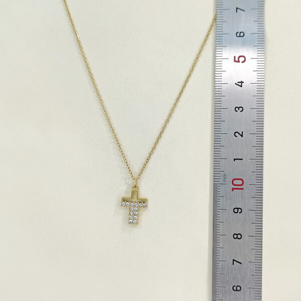 Stainless Steel Necklaces  Crucifixion Cross With Crystals/Zirconia  Arabic Islam Muslim  Good Quality No Change Color For Women Girls AS241216040 - Image 2