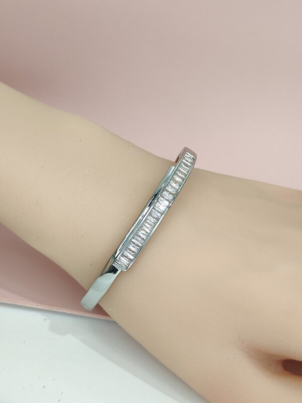 Copper Bangles Bracelets Crystals/Zirconia Good Quality No Change Color For Women Girls CC24110005