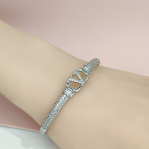 Copper Bangles Bracelets Crystals/Zirconia Good Quality No Change Color For Women Girls CC24110006