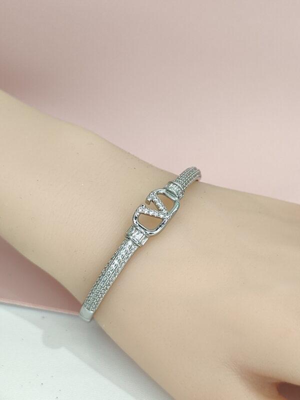 Copper Bangles Bracelets Crystals/Zirconia Good Quality No Change Color For Women Girls CC24110006
