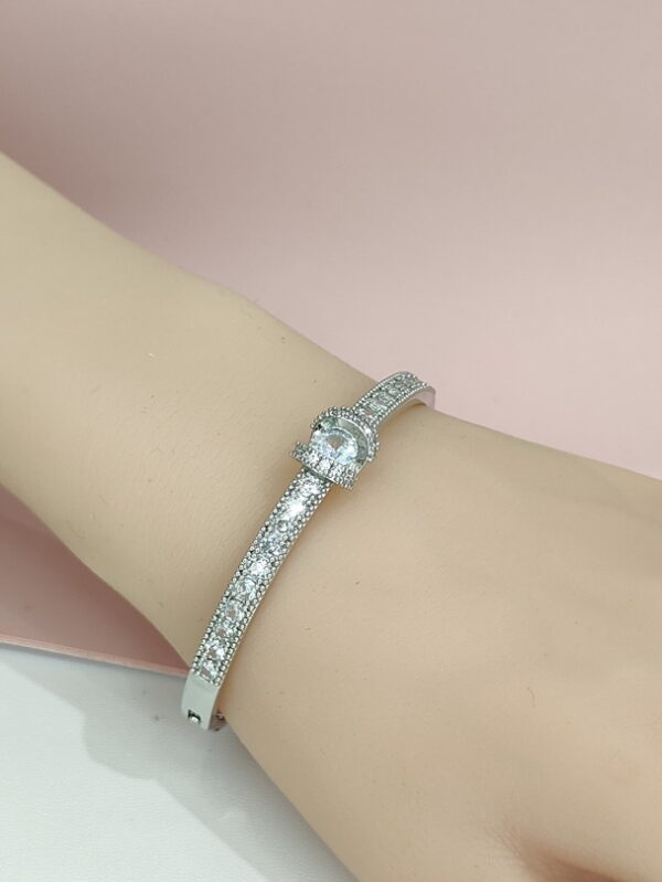 Copper Bangles Bracelets Geometric Crystals/Zirconia Good Quality No Change Color For Women Girls CC24110011