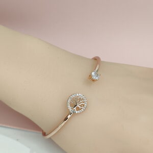 Copper Bangles Bracelets Geometric Crystals/Zirconia Good Quality No Change Color For Women Girls CC24110012