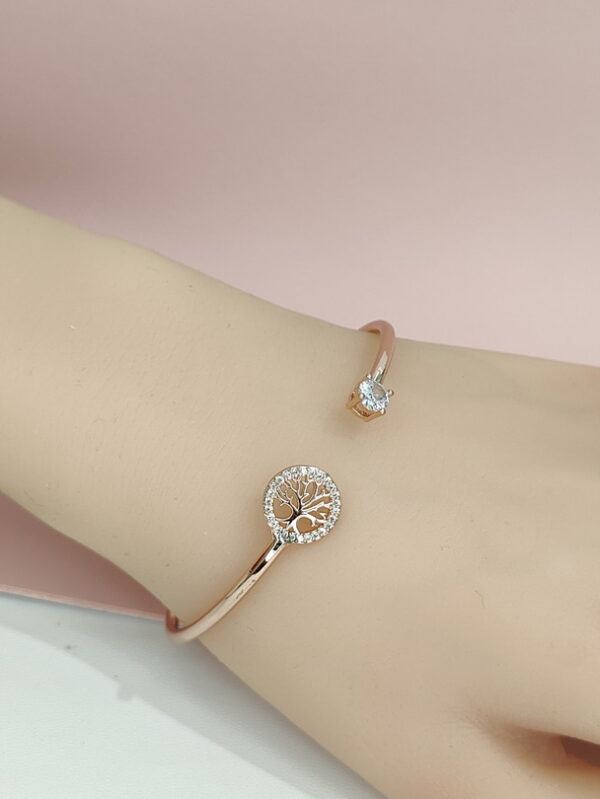 Copper Bangles Bracelets Geometric Crystals/Zirconia Good Quality No Change Color For Women Girls CC24110012