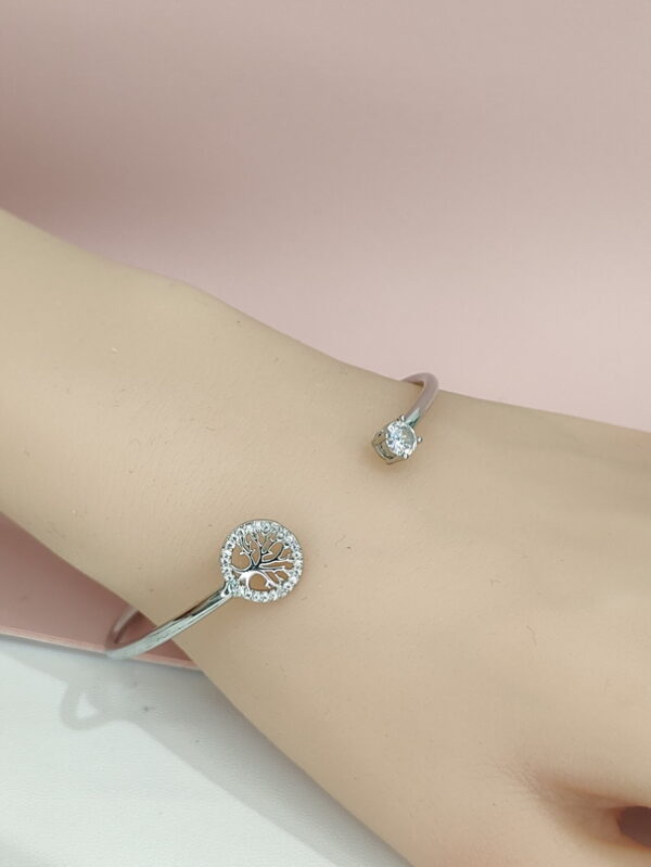 Copper Bangles Bracelets Tree Of Life Crystals/Zirconia Good Quality No Change Color For Women Girls CC24110014