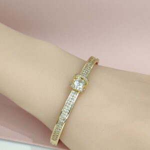 Copper Bangles Bracelets Butterfly Crystals/Zirconia Good Quality No Change Color For Women Girls CC24110017