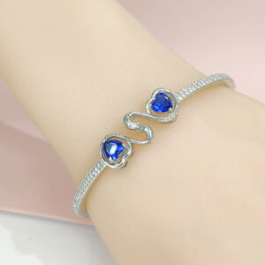Copper Bangles Bracelets Swan Crystals/Zirconia Good Quality No Change Color For Women Girls CC24110023
