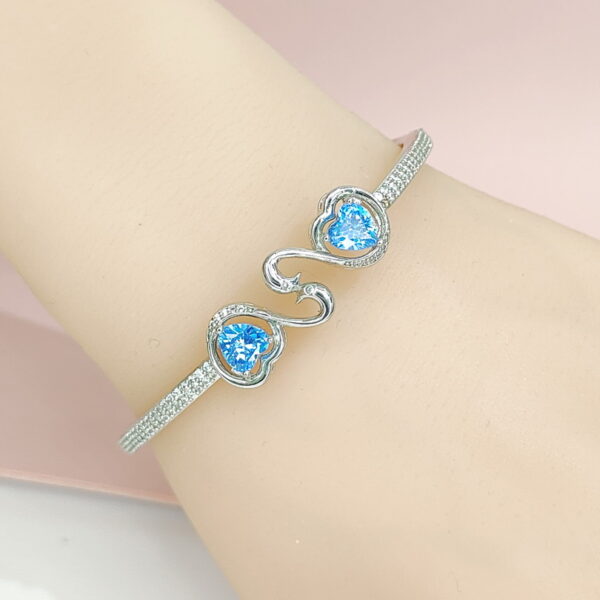 Copper Bangles Bracelets Swan Crystals/Zirconia Good Quality No Change Color For Women Girls CC24110024