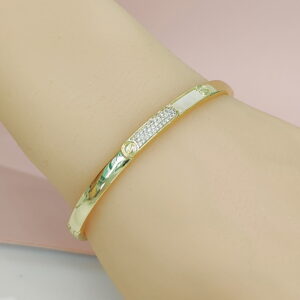 Copper Bangles Bracelets Teardrop Waterdrop Crystals/Zirconia Good Quality No Change Color For Women Girls CC24110034