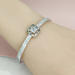 Copper Bangles Bracelets Screw Crystals/Zirconia Good Quality No Change Color For Women Girls CC24110036