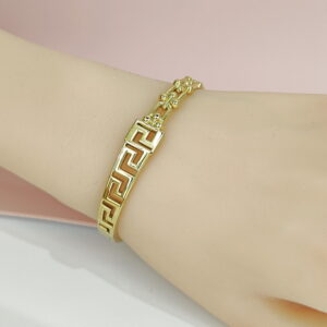Stainless Steel Bangles Bracelets Crystals/Zirconia Medusa'S Labyrinth Good Quality No Change Color For Women Girls CS24110009