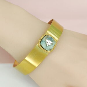 Stainless Steel Bangles Bracelets Crystals/Zirconia Fossil Fuel Good Quality No Change Color For Women Girls CS24110052